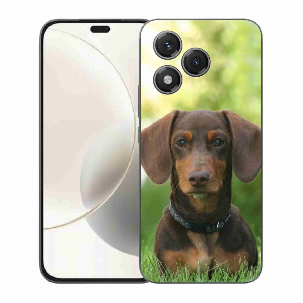 Gélový kryt mmCase na Honor 400 Lite - hnedý jazvečík