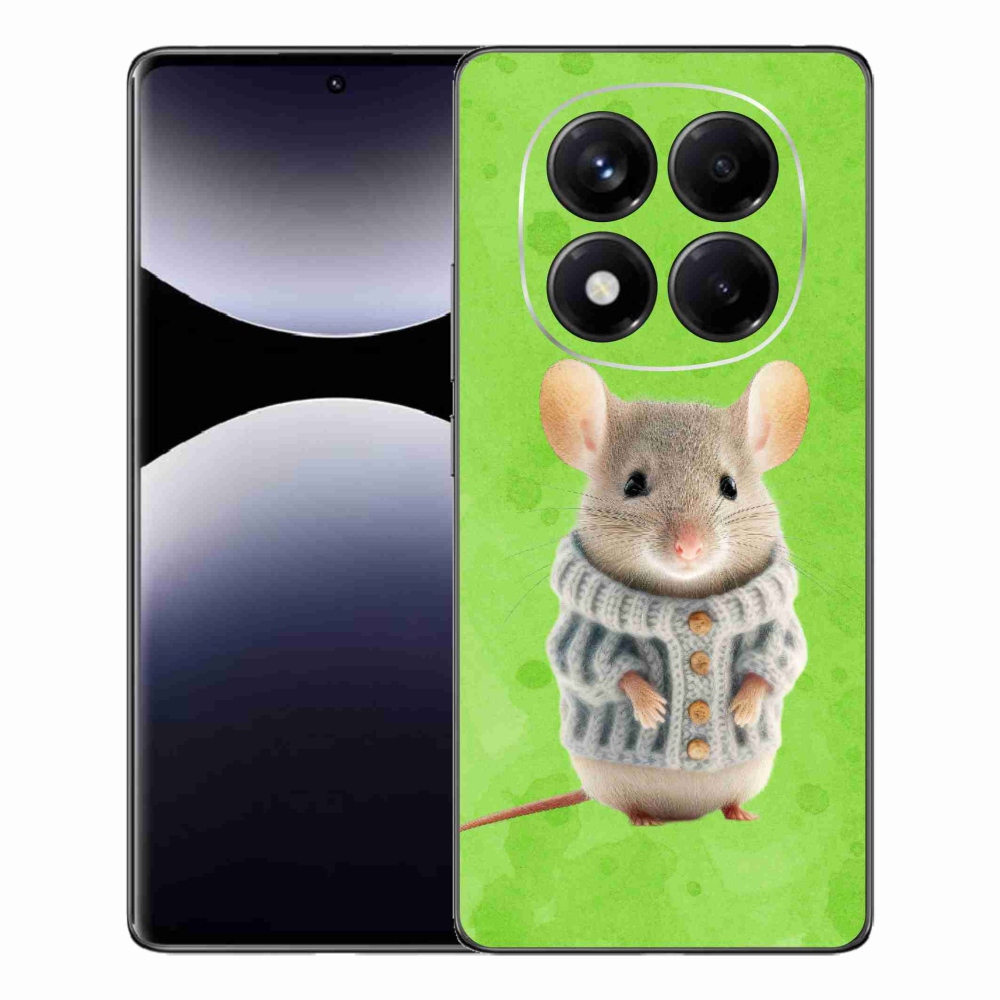 Gélový kryt mmCase na Xiaomi Redmi Note 14 Pro - myška vo svetri