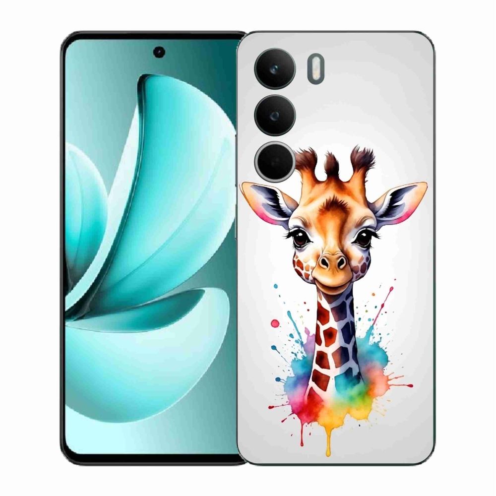Gélový kryt mmCase na Realme C71 - žirafa 1