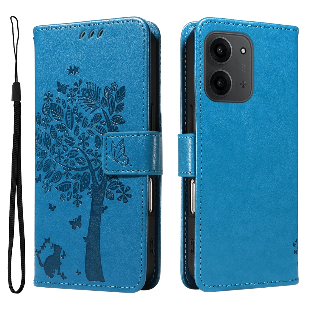 Trees knižkové púzdro na Xiaomi Redmi 15C 4G/5G (173mm) - modré