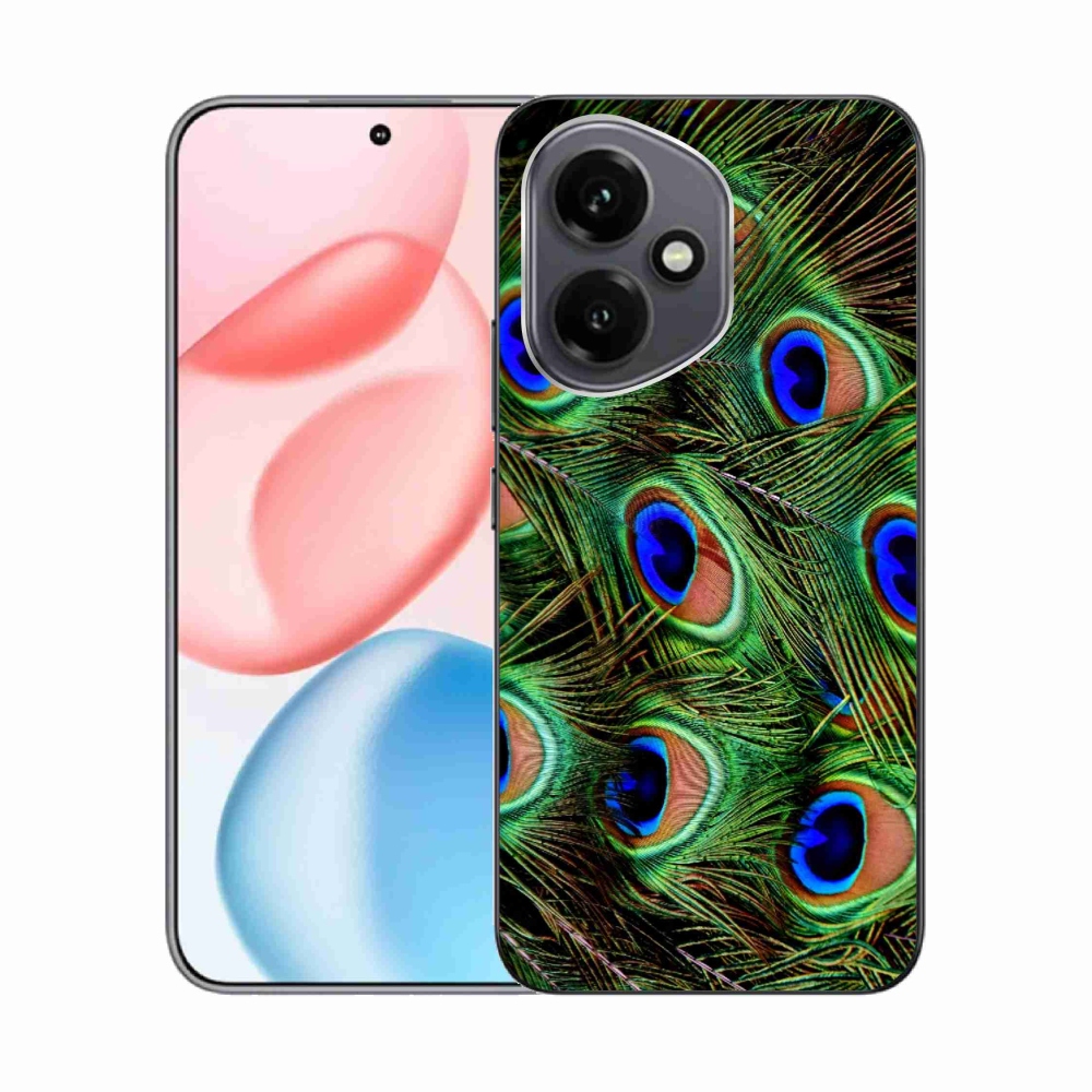 Gélový kryt mmCase na Honor 400 - pávie perie