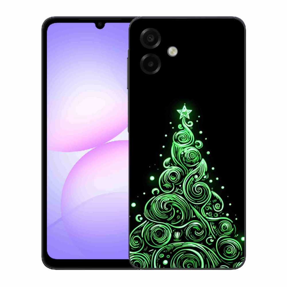Gélový kryt mmCase na Samsung Galaxy A07 4G - neónový vianočný stromček 3