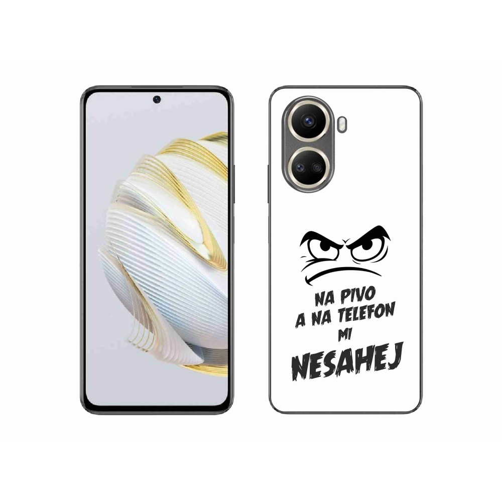 Gélový kryt mmCase na Huawei Nova 10 SE - pivný motív 2 biele pozadie