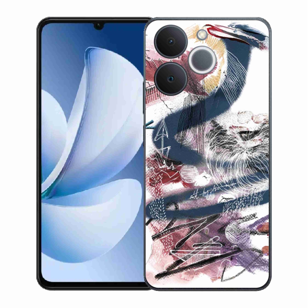 Gélový kryt mmCase na Realme Note 70T - abstraktný motív 28