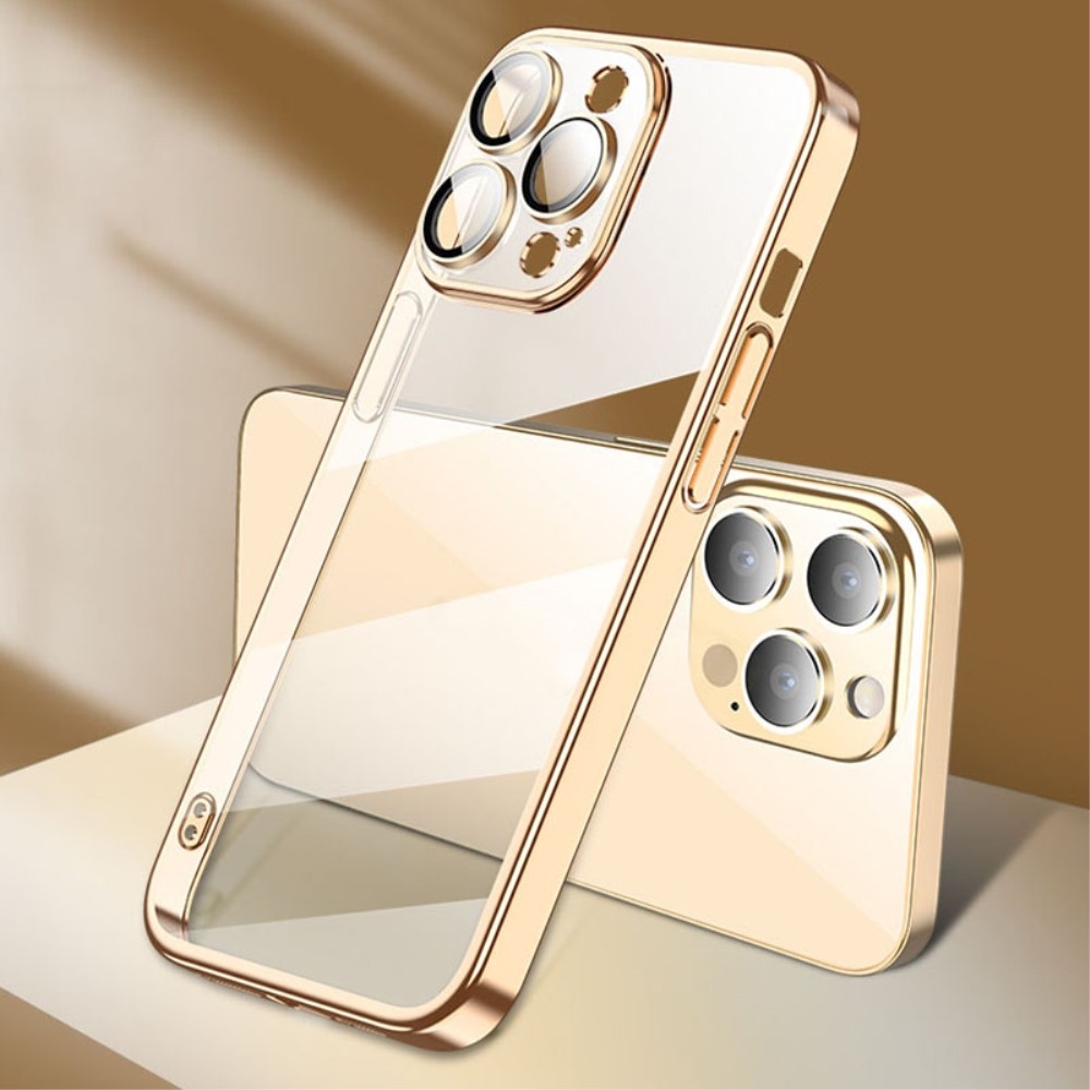 X-Level gélový obal s pevným chrbtom na iPhone 15 Pro Max - zlatý