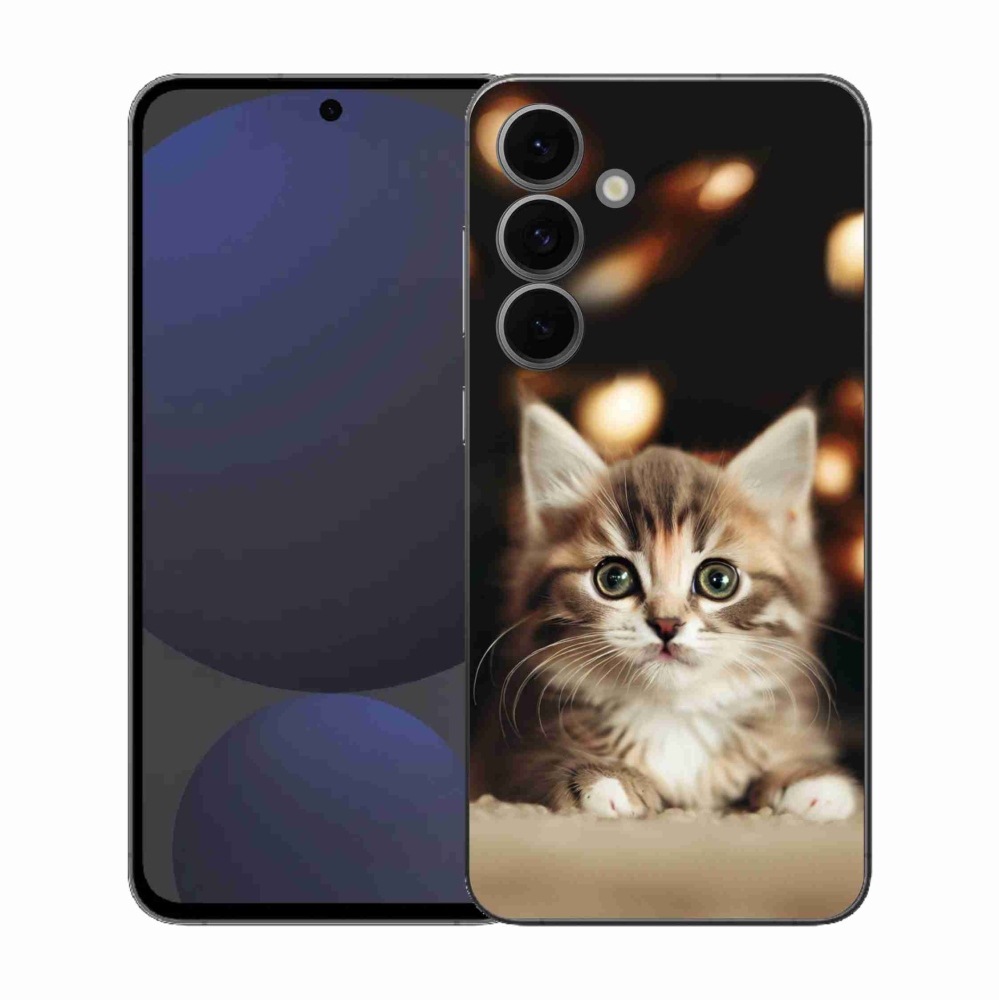 Gélový kryt mmCase na Samsung Galaxy S25 FE - roztomilé mačiatko 2