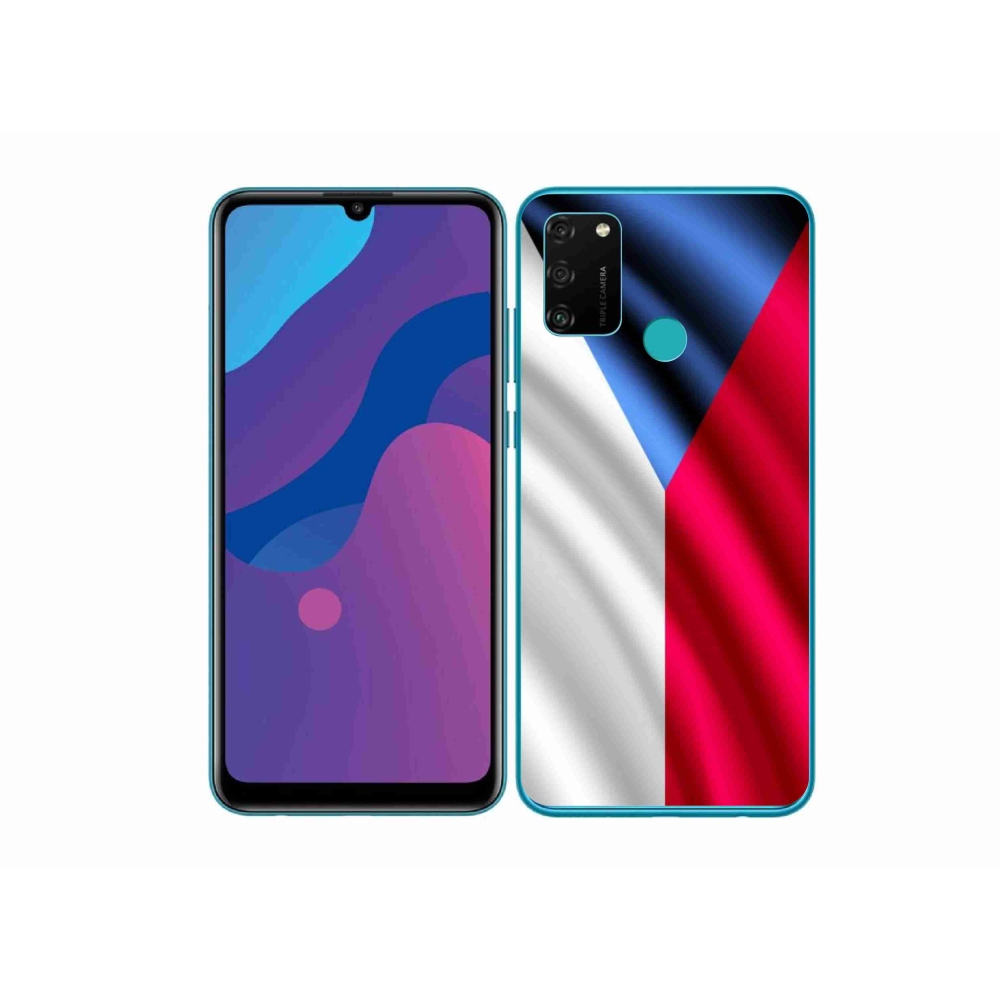 Gélový kryt mmCase na mobil Honor 9A - česká vlajka