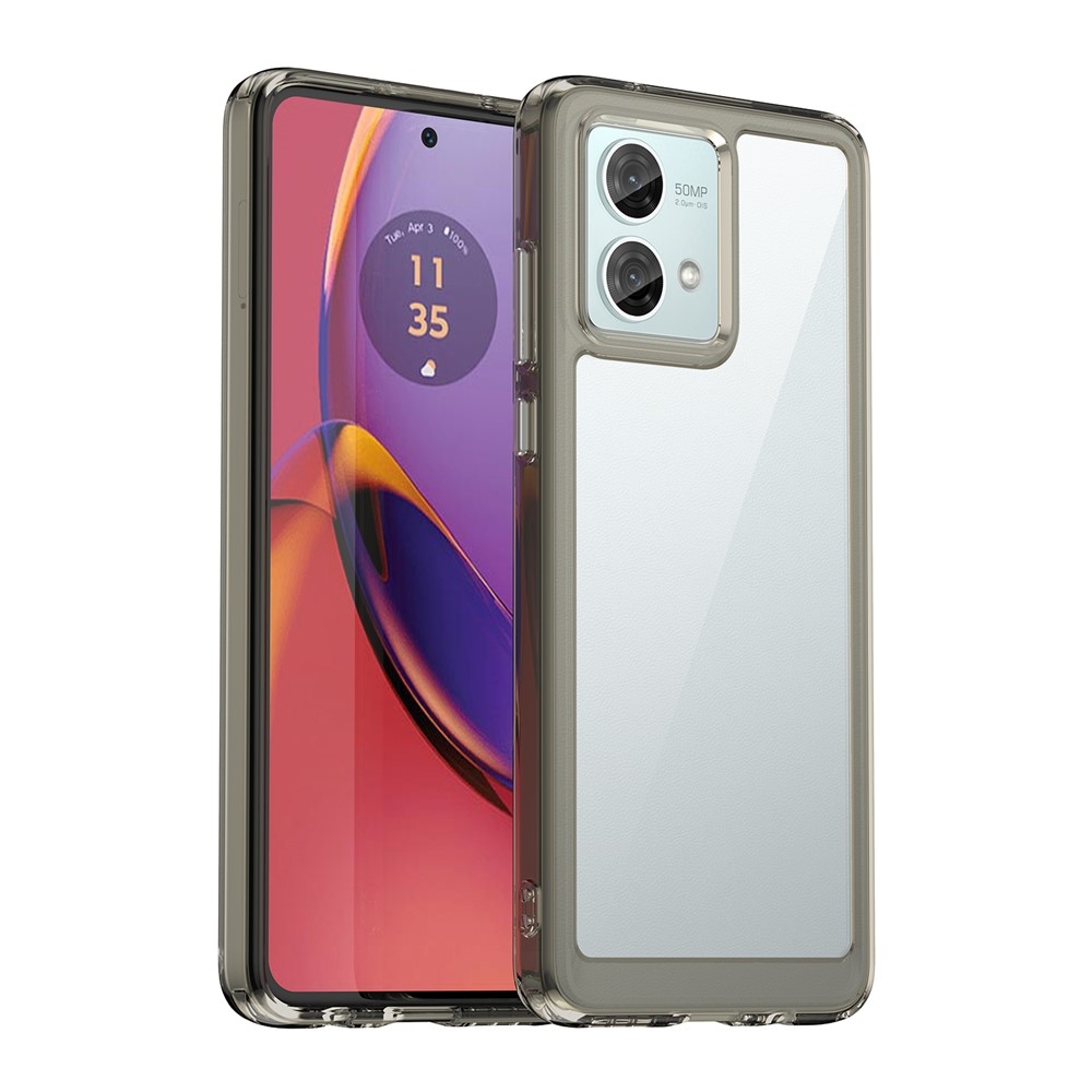 Gélový obal s pevným chrbtom na Motorola Moto G84 5G - šedý