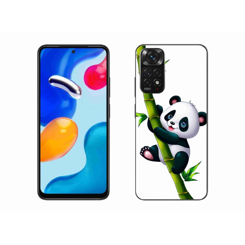 Gélový kryt mmCase na Xiaomi Redmi Note 11S 4G - panda na bambuse