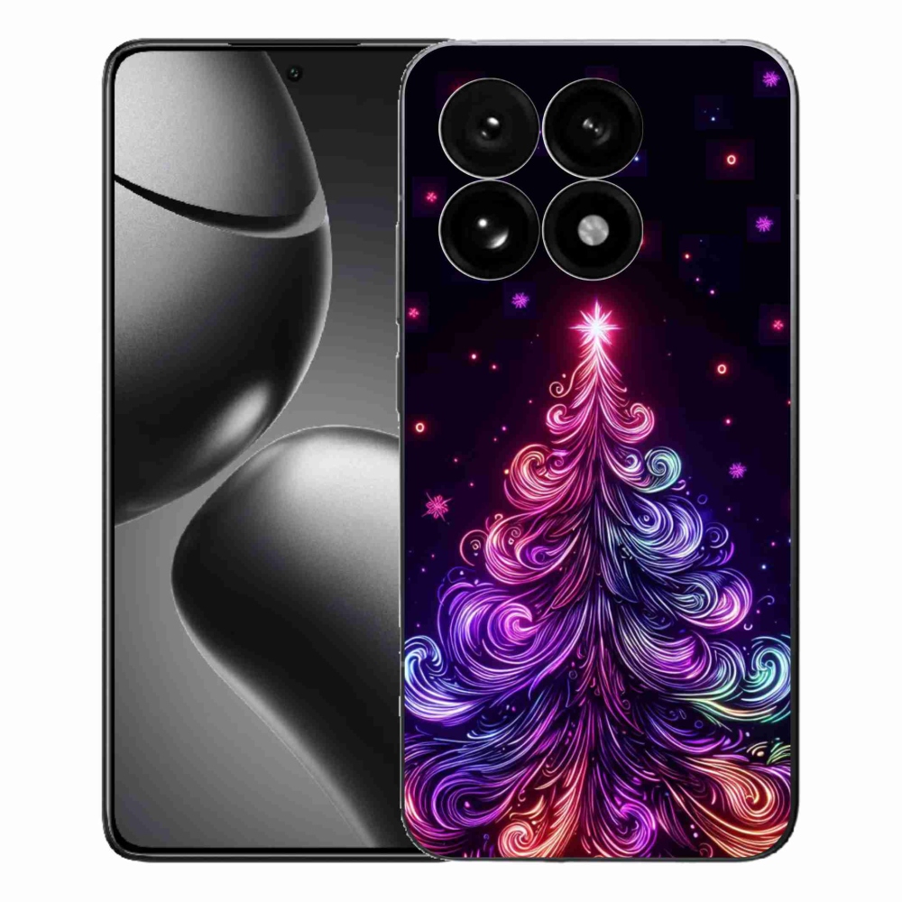Gélový kryt mmCase na Xiaomi 15T - neónový vianočný stromček 1