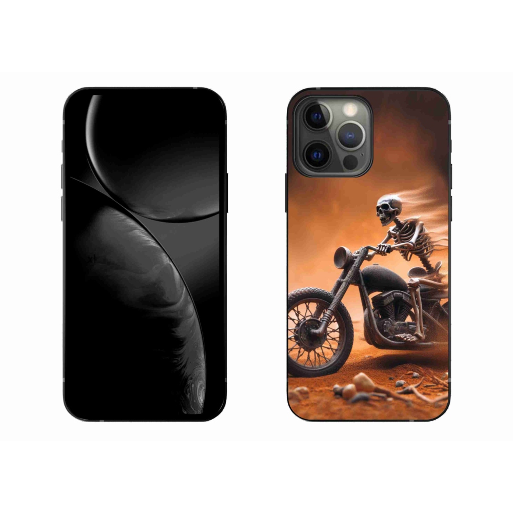 Gélový kryt mmCase na iPhone 13 Pro Max 6.7 - kostra na motorke