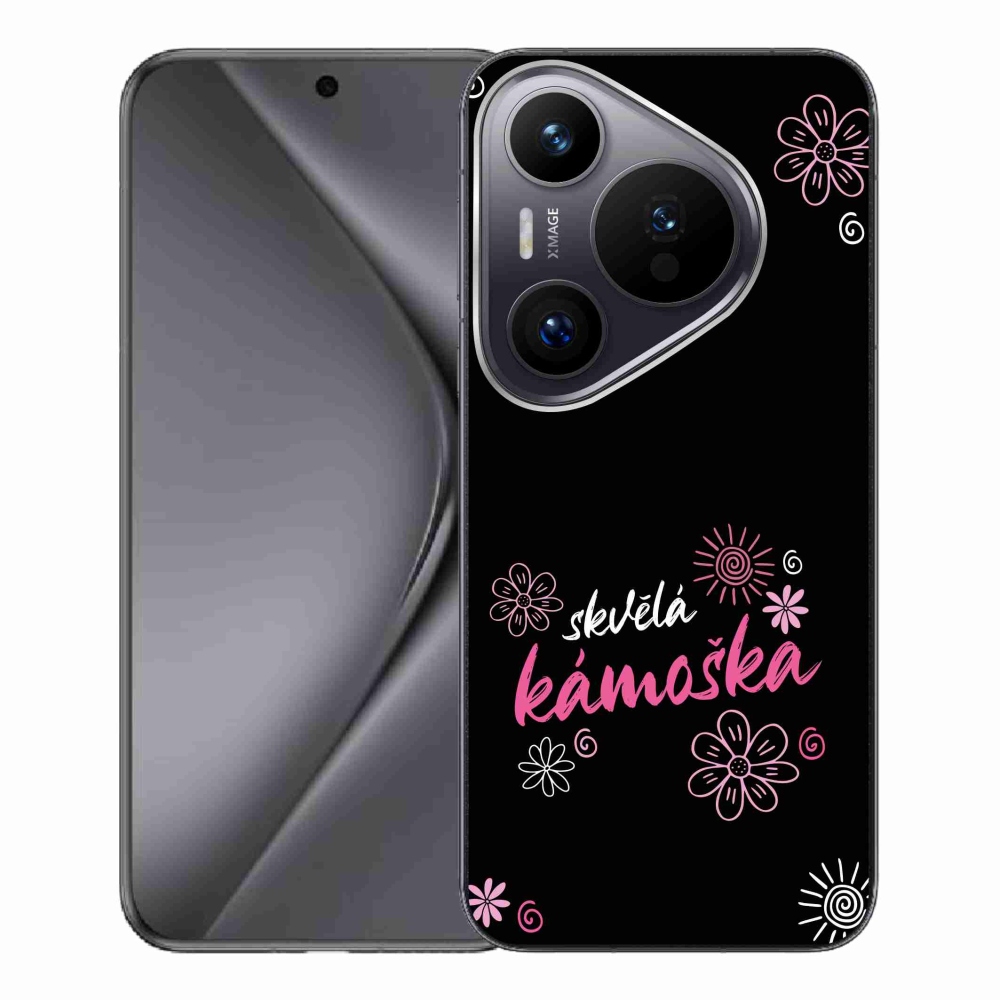 Gélový kryt mmCase na Huawei Pura 70 Pro - skvelá kamoška čierne pozadie