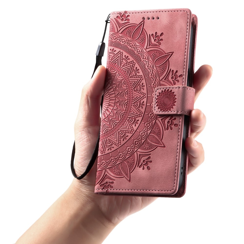 Mandalas knižkové púzdro na Xiaomi Redmi Note 14 - ružovozlaté