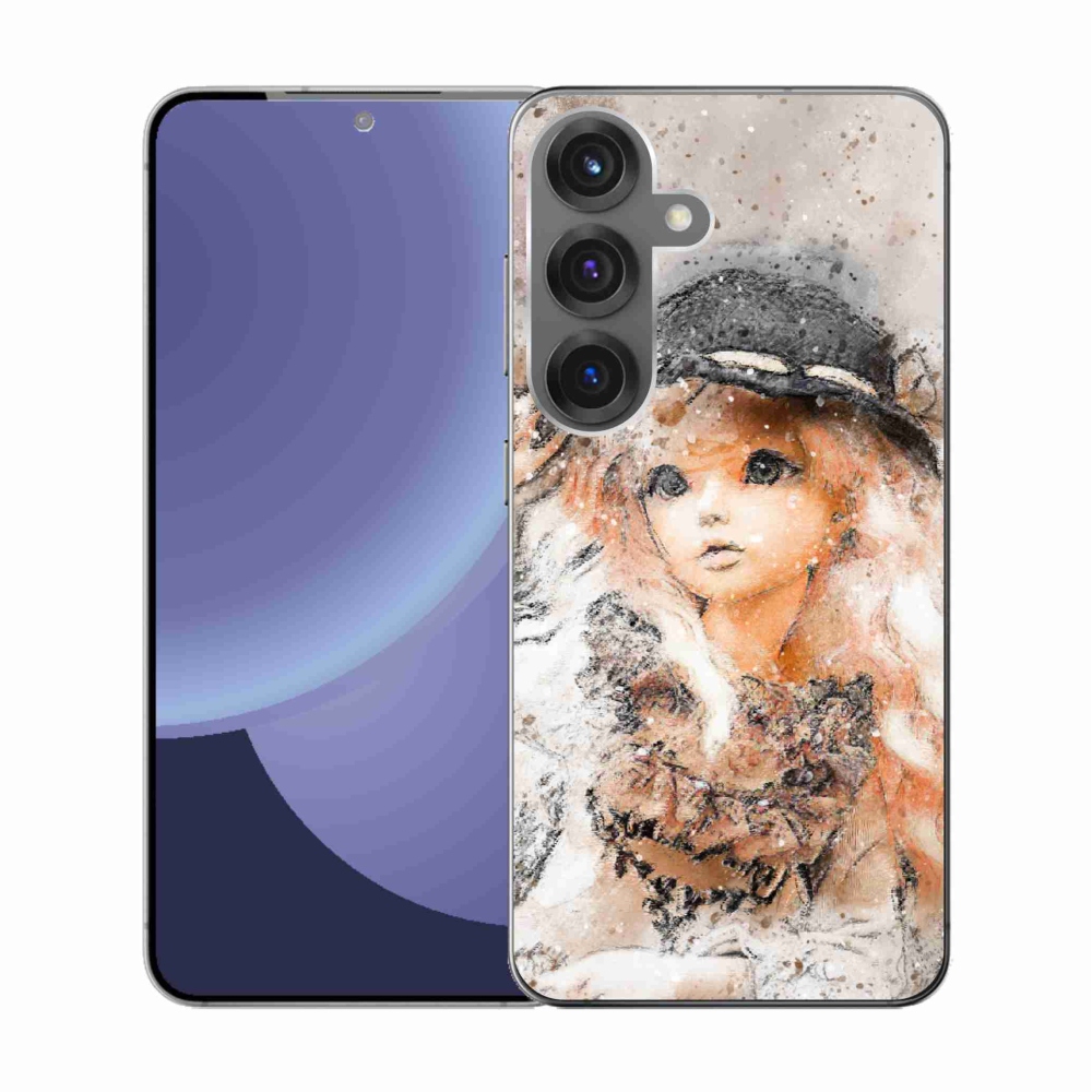 Gélový kryt mmCase na Samsung Galaxy S25 - dievčatko s klobúkom