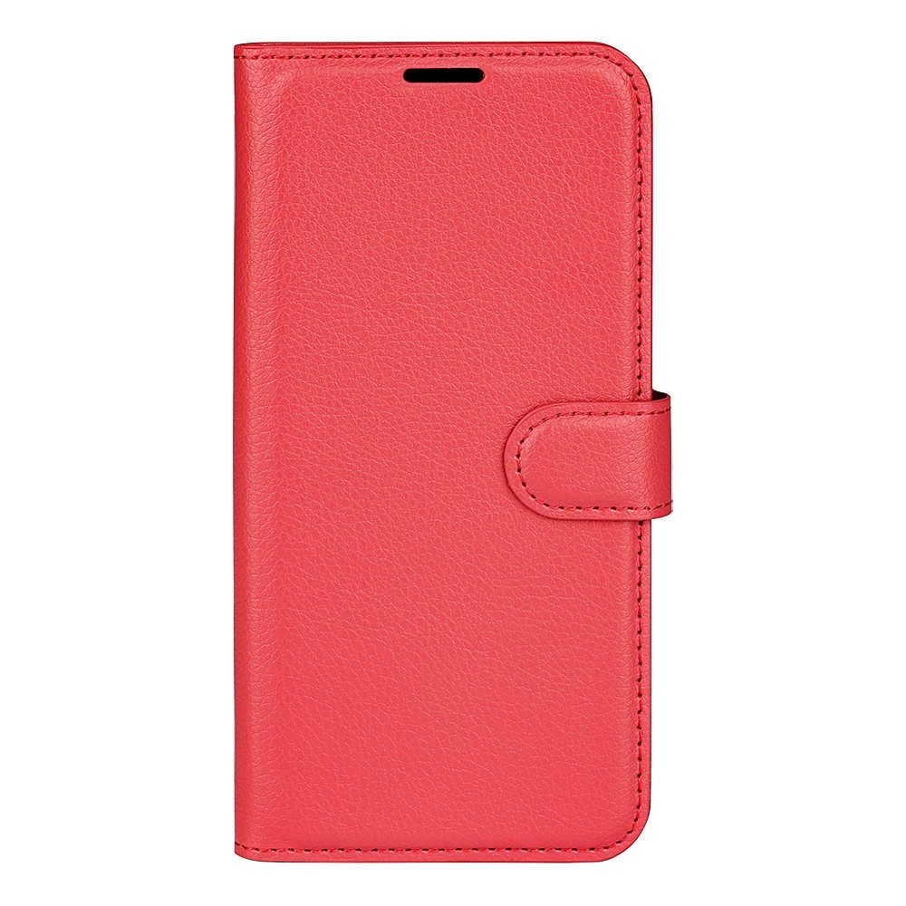 Litchi knižkové púzdro na Samsung Galaxy Xcover 7 Pro - červené