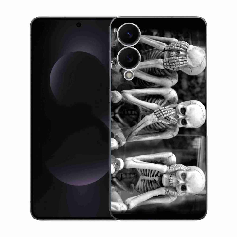 Gélový kryt mmCase na Samsung Galaxy S25 Edge - kostlivci