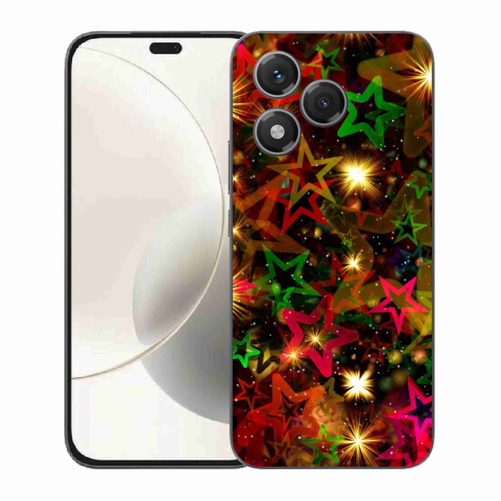 Gélový kryt mmCase na Honor 400 Lite - farebné hviezdičky