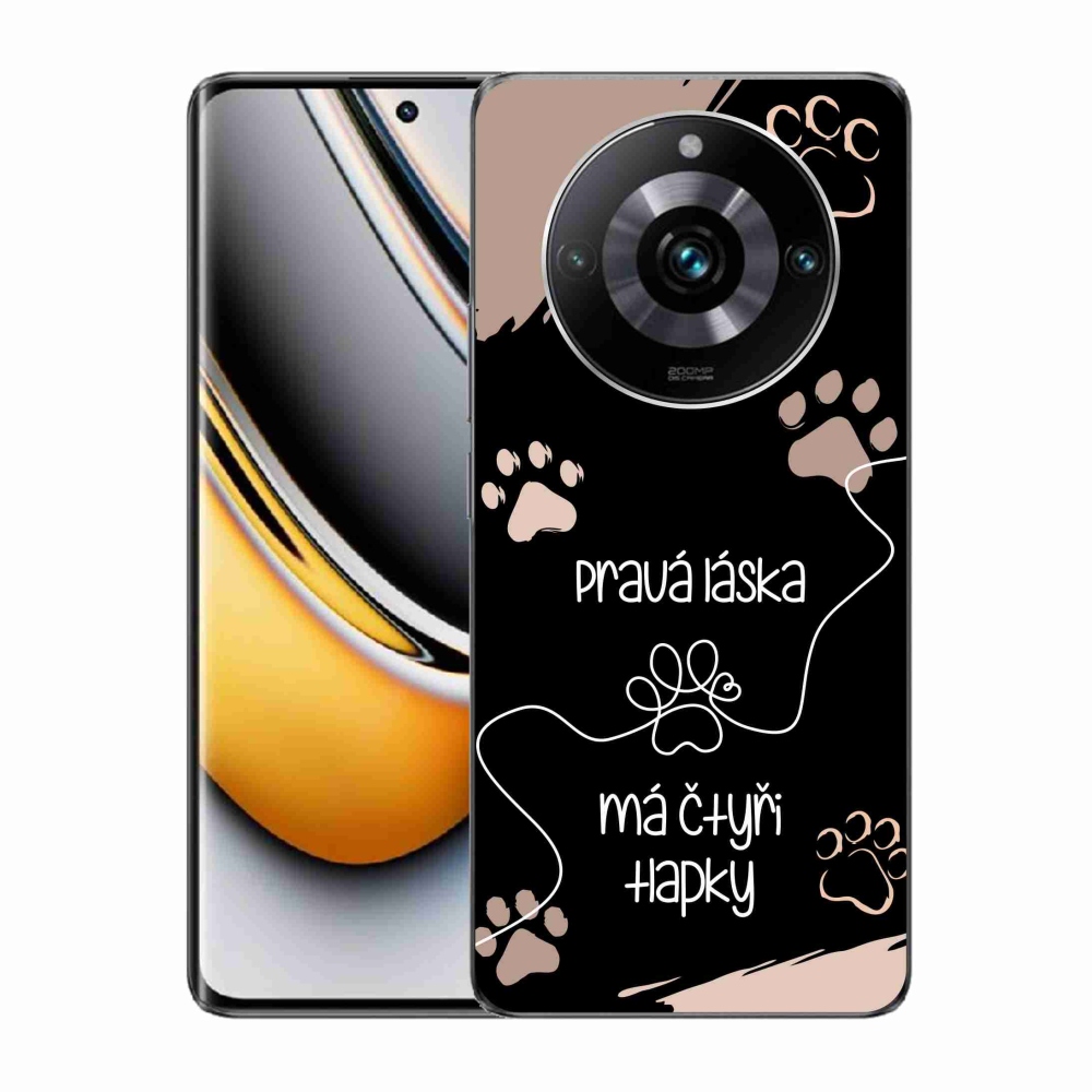 Gélový kryt mmCase na Realme 11 Pro/11 Pro+ - psí motív 1 čierne pozadie