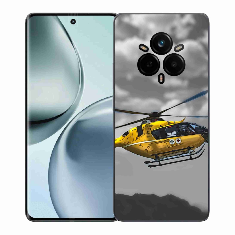Gélový kryt mmCase na Realme 14 Pro+ 5G - žltá helikoptéra