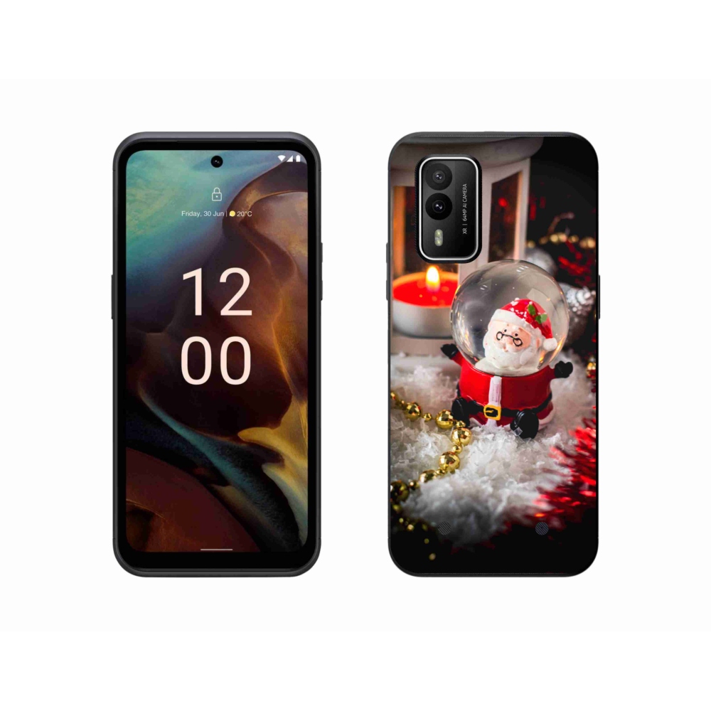 Gélový kryt mmCase na Nokia XR21 - Santa Claus 1