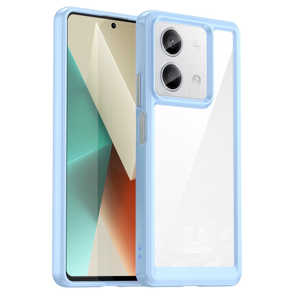 Gélový obal s pevným chrbtom na Xiaomi Redmi Note 13 5G - modrý