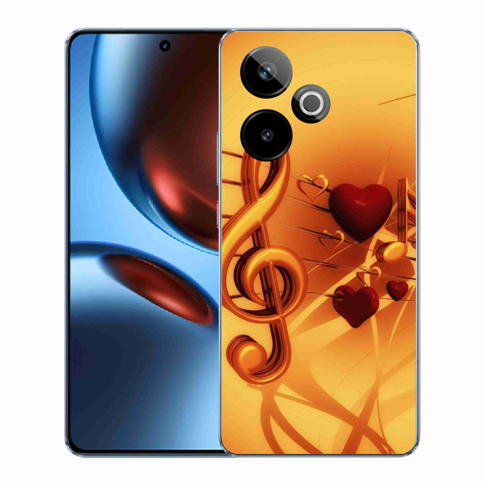Gélový kryt mmCase na Realme GT 7 5G/GT 7T 5G - noty