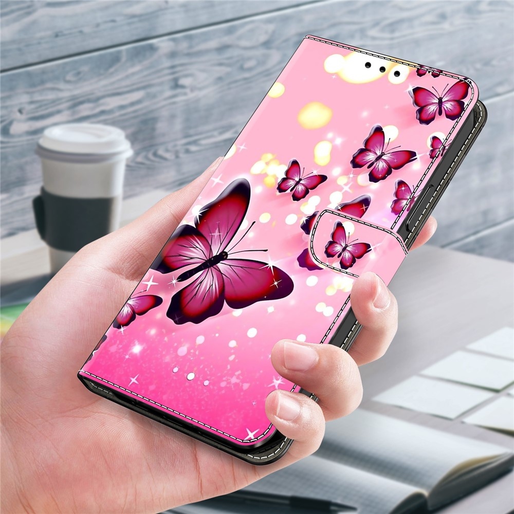 Firmly knižkové púzdro na Samsung Galaxy A17 5G/A26 5G - ružové motýle