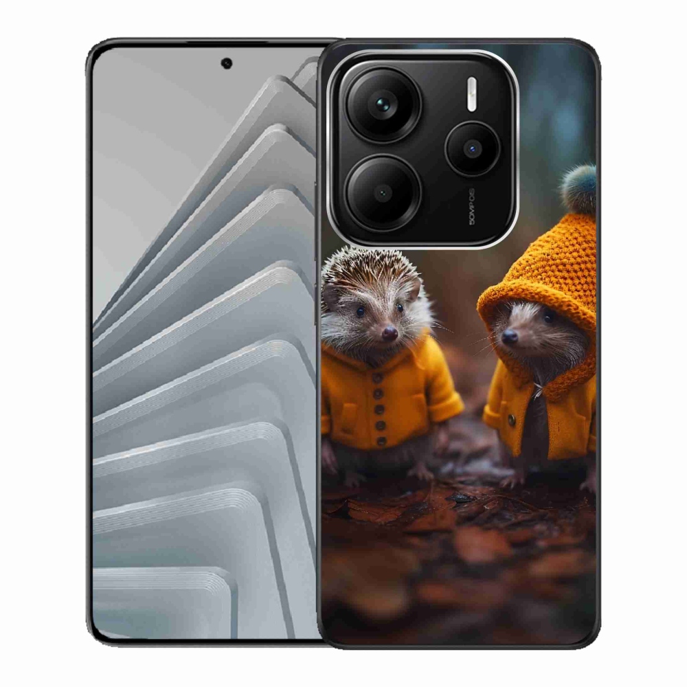 Gélový kryt mmCase na Xiaomi Redmi Note 14 5G - ježci