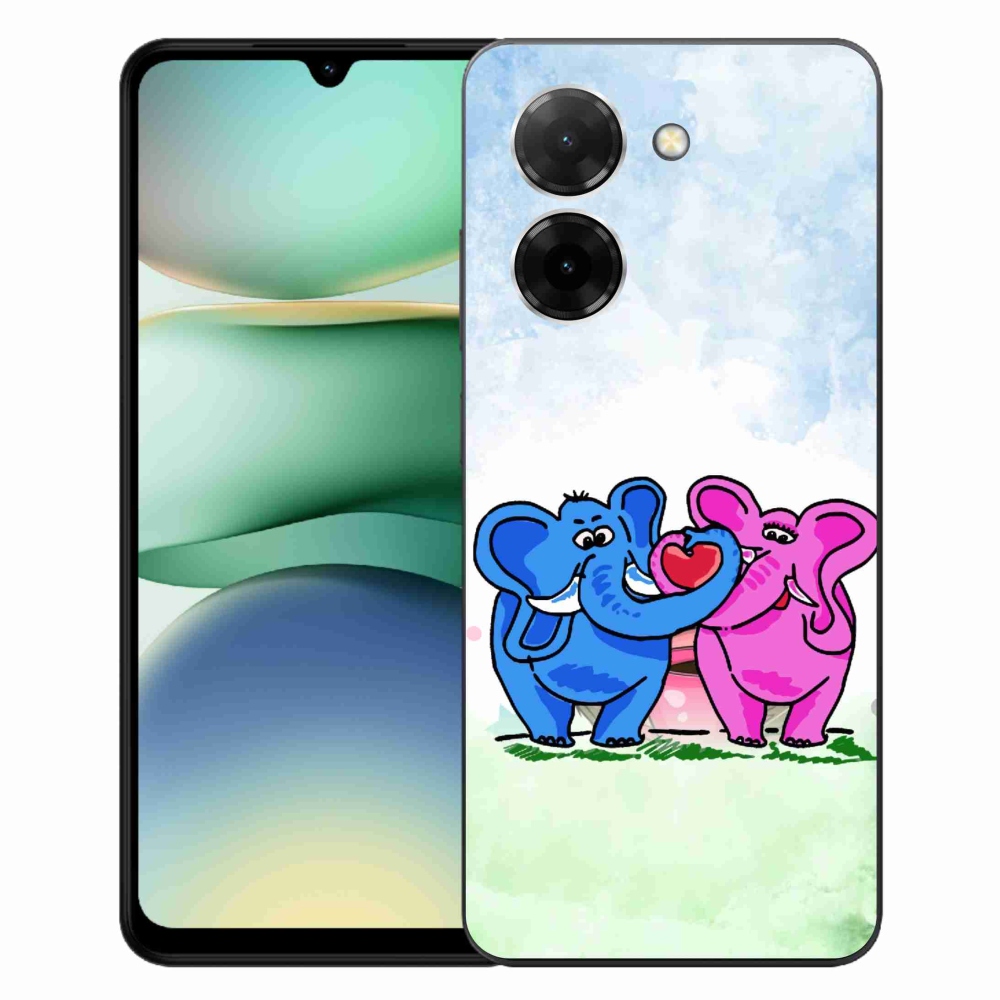 Gélový kryt mmCase na Xiaomi Redmi A5 (171.7x77.8x8.3mm) - zamilovaní slony
