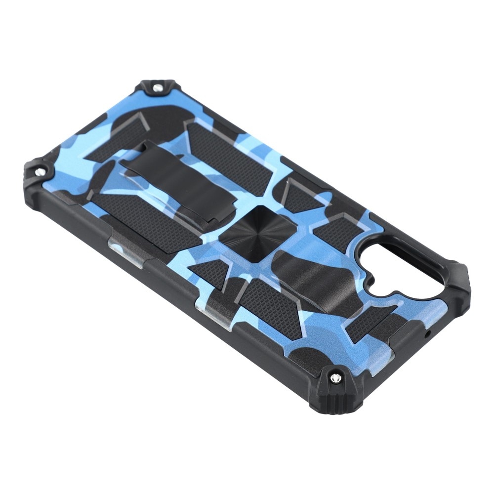 Camouflage odolný kryt na Samsung Galaxy A07 4G - modrý