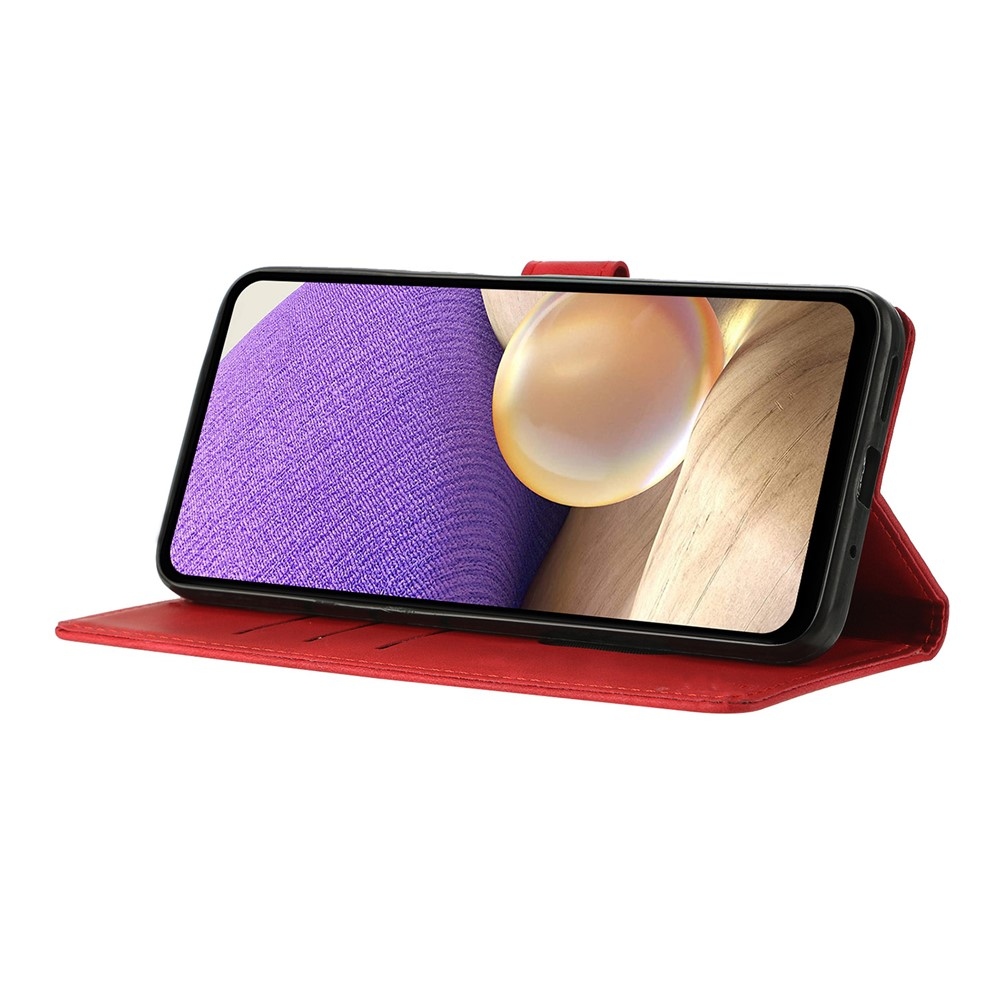 Triangly knižkové púzdro na Xiaomi 15T Pro - červené