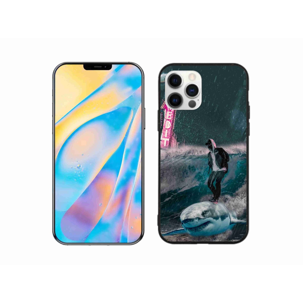 Gélový kryt mmCase na iPhone 12 - žralok