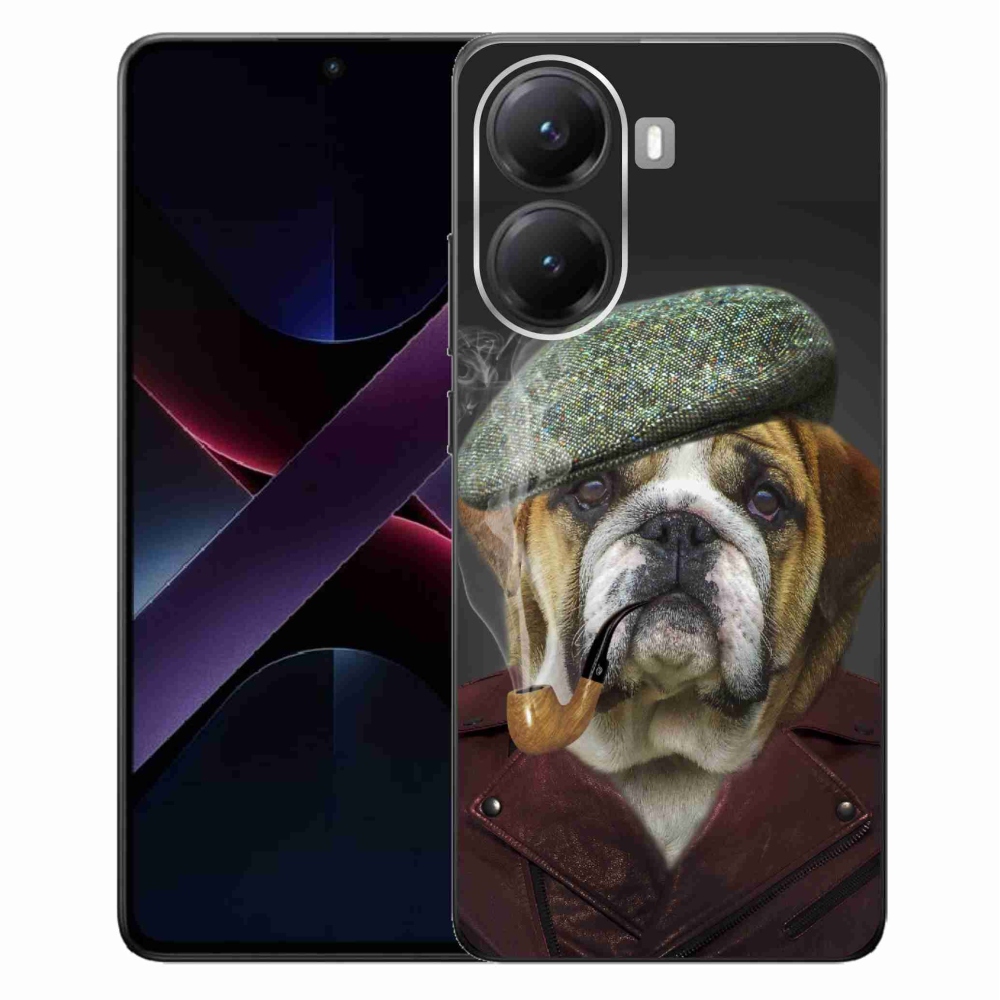 Gélový kryt mmCase na Xiaomi Poco X7 Pro 5G - pes s fajkou