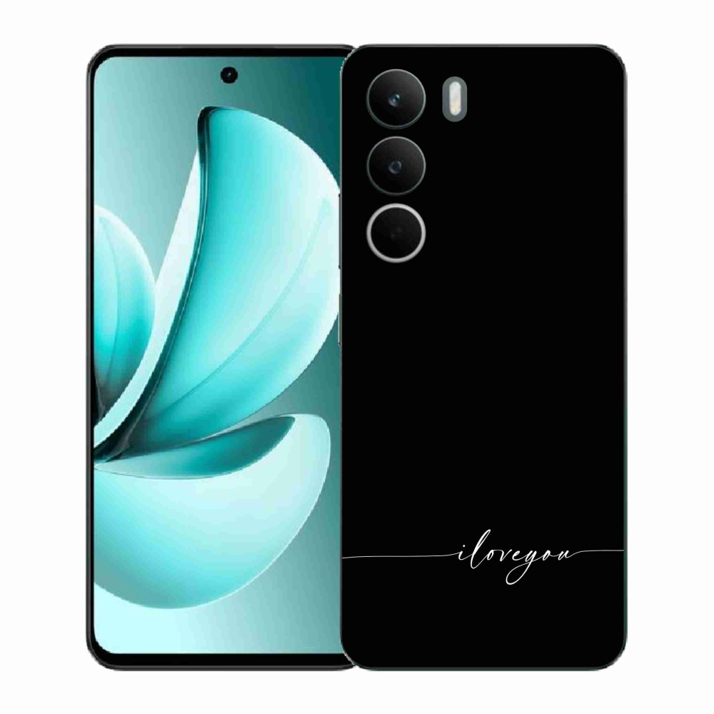 Gélový kryt mmCase na Realme C71 - I love you čierne pozadie