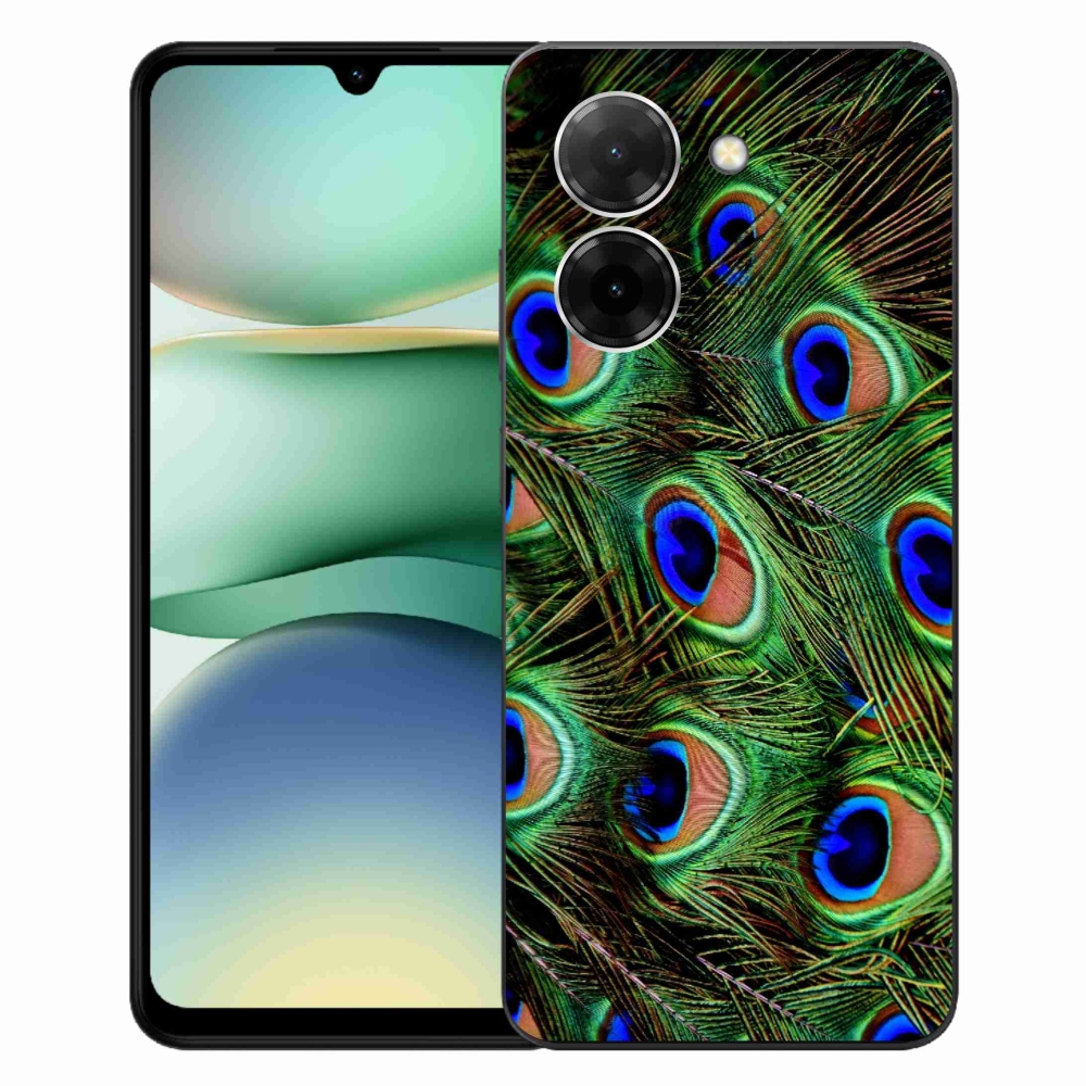 Gélový kryt mmCase na Xiaomi Redmi A5 (171.7x77.8x8.3mm) - pávie perie