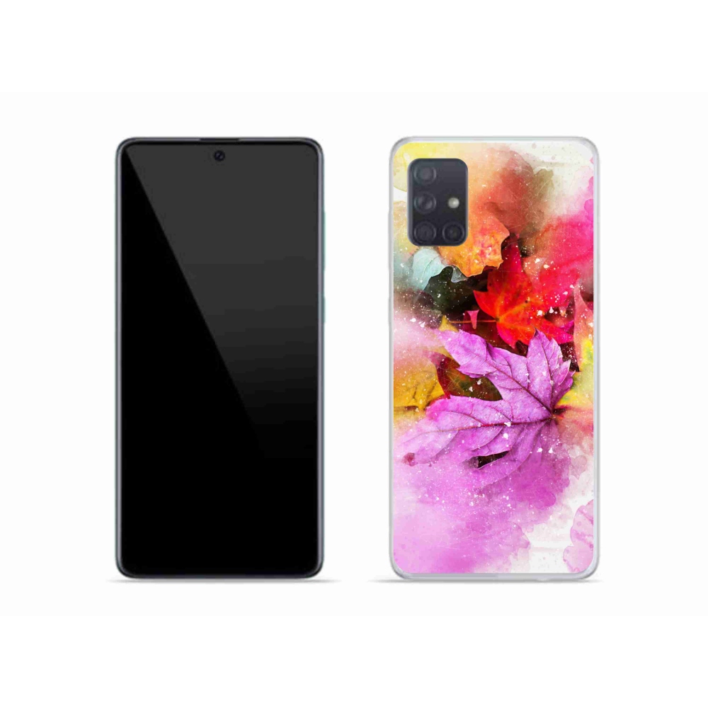 Gélový kryt mmCase na Samsung Galaxy A51 - farebné listy