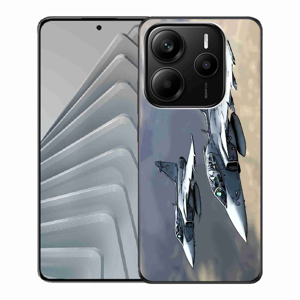 Gélový kryt mmCase na Xiaomi Redmi Note 14 5G - stíhačky