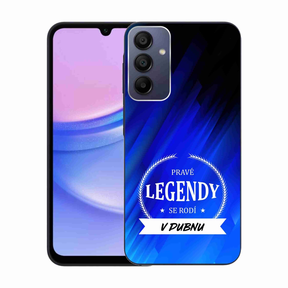 Gélový kryt mmCase na Samsung Galaxy A15 4G/5G - legendy v apríli modré pozadie