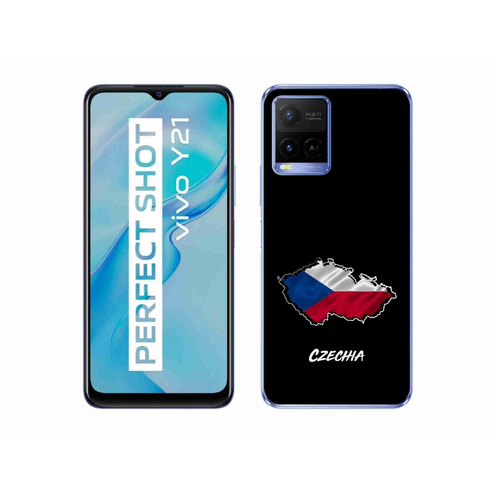 Gélový kryt mmCase na Vivo Y21/Y21s/Y33s - Czechia čierne pozadie