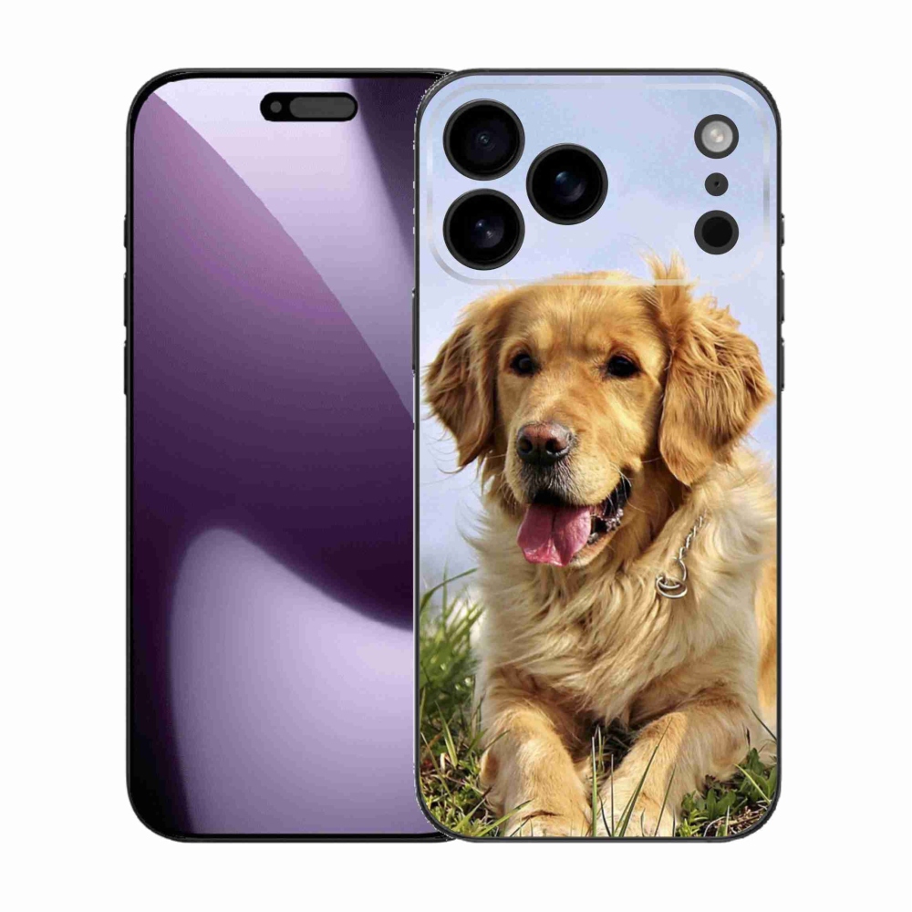 Gélový kryt mmCase na iPhone 17 Pro Max - zlatý retriever