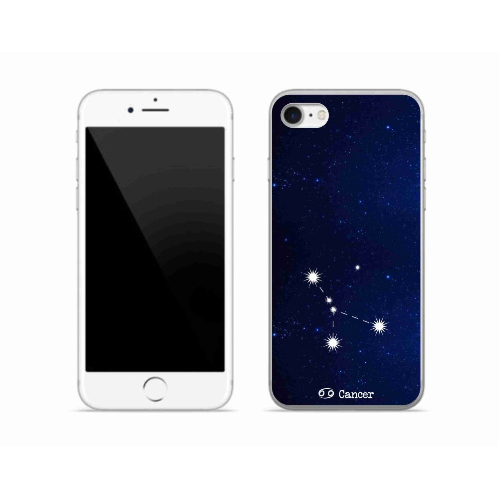 Gélový kryt mmCase na iPhone SE (2020) - súhvezdie Raka