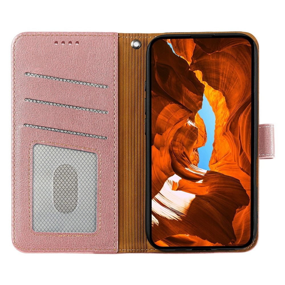 Clasp knižkové púzdro na Xiaomi Redmi 15 5G - ružovozlaté