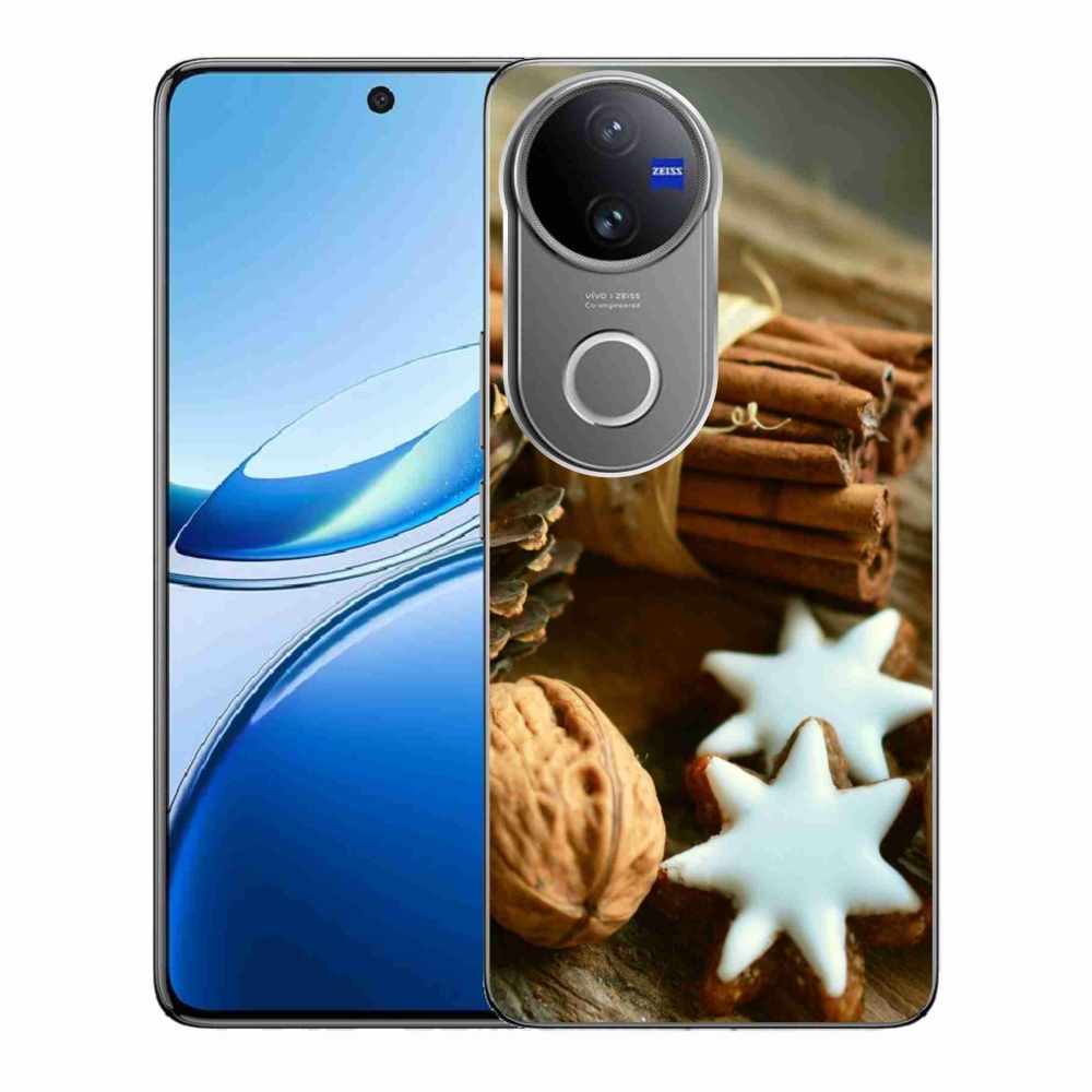 Gélový kryt mmCase na Vivo V50 5G - škorica a perníčky