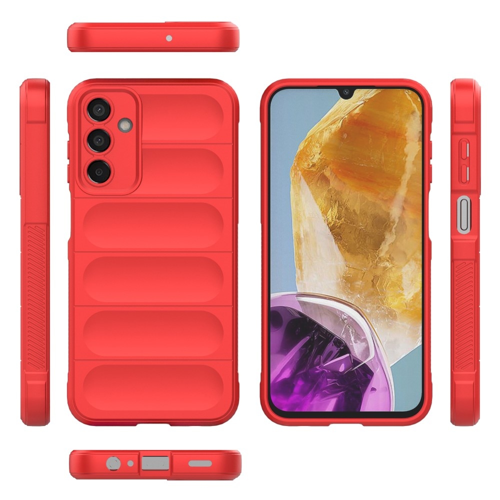 Rugg odolný gélový obal na Samsung Galaxy M15 5G - červený