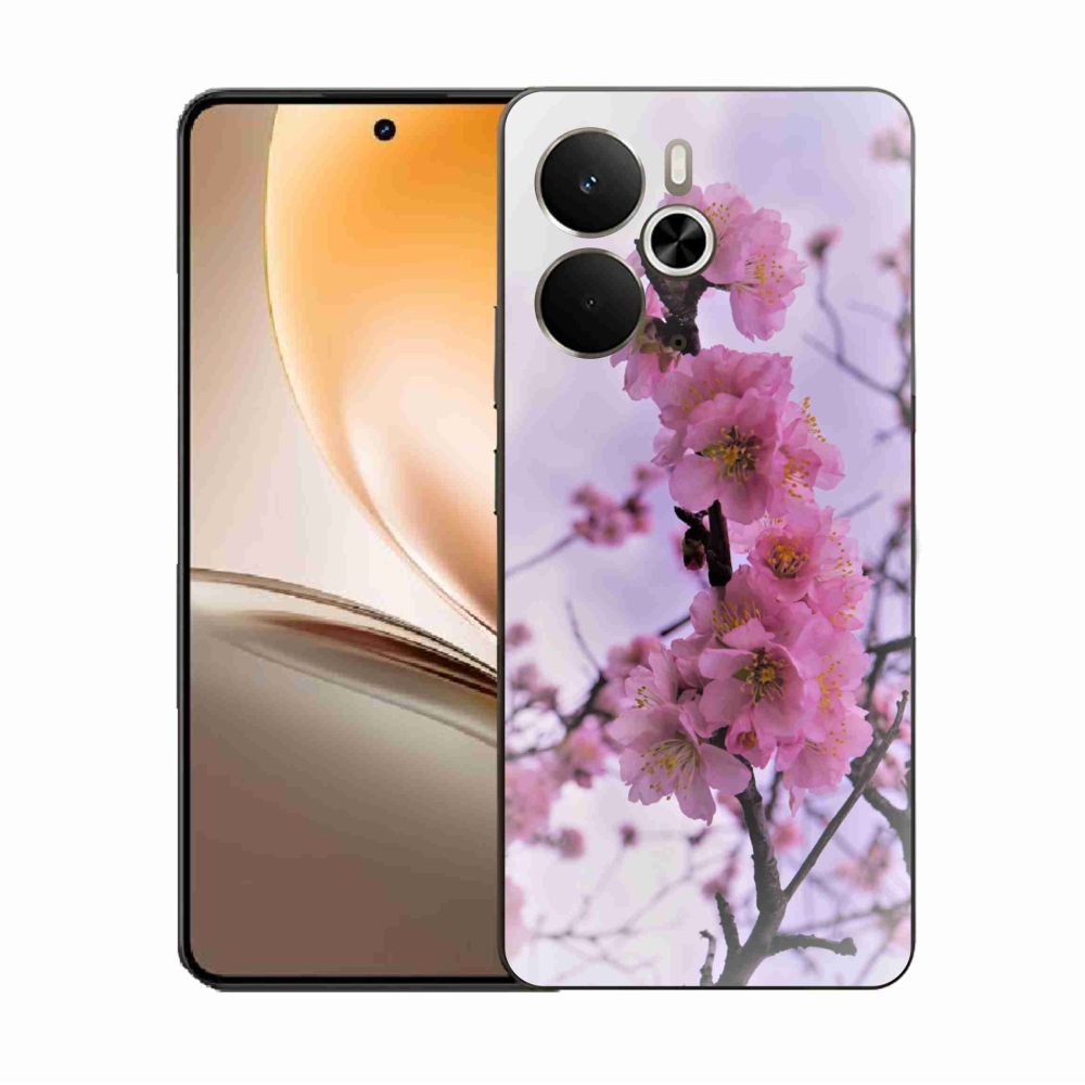 Gélový kryt mmCase na Realme 14 5G - kvety 7