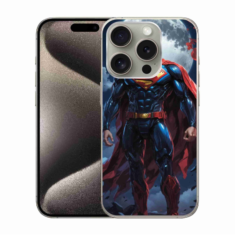 Gélový kryt mmCase na iPhone 15 Pro - superman