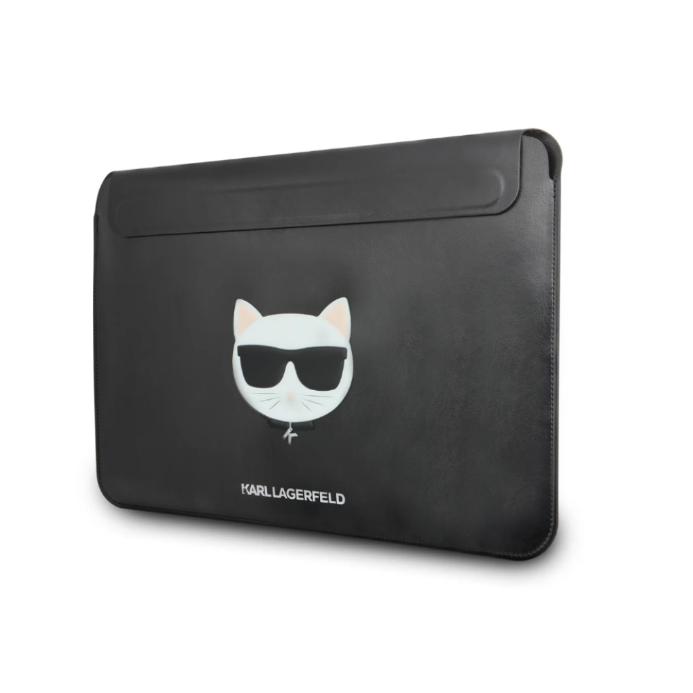 Karl Lagerfeld Saffiano Ikonik Computer Sleeve obal pre Macbook 16 - čierny