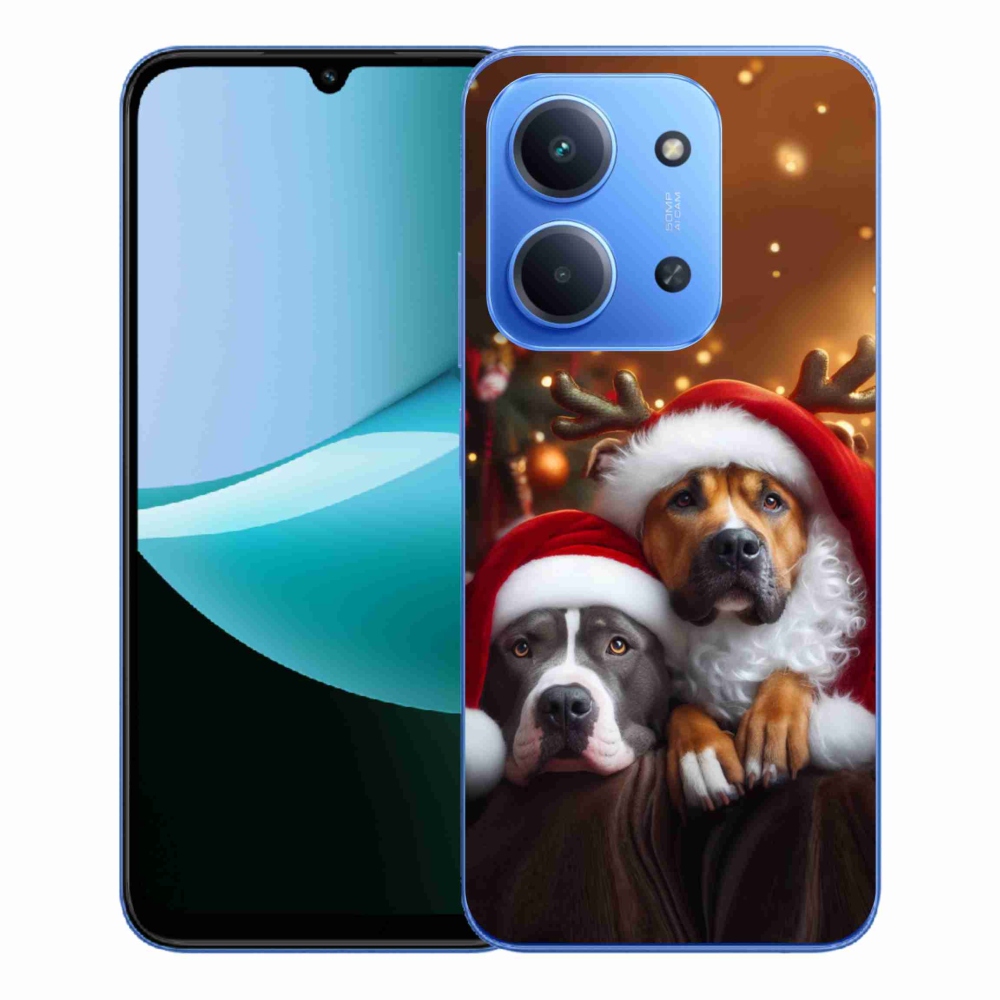 Gélový kryt mmCase na Xiaomi Redmi 15C 4G/5G (173mm) - vianočné psy