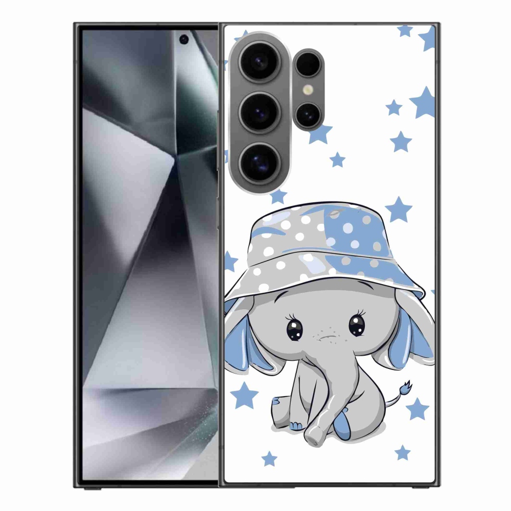 Gélový kryt mmCase na Samsung Galaxy S24 Ultra - modrý slon