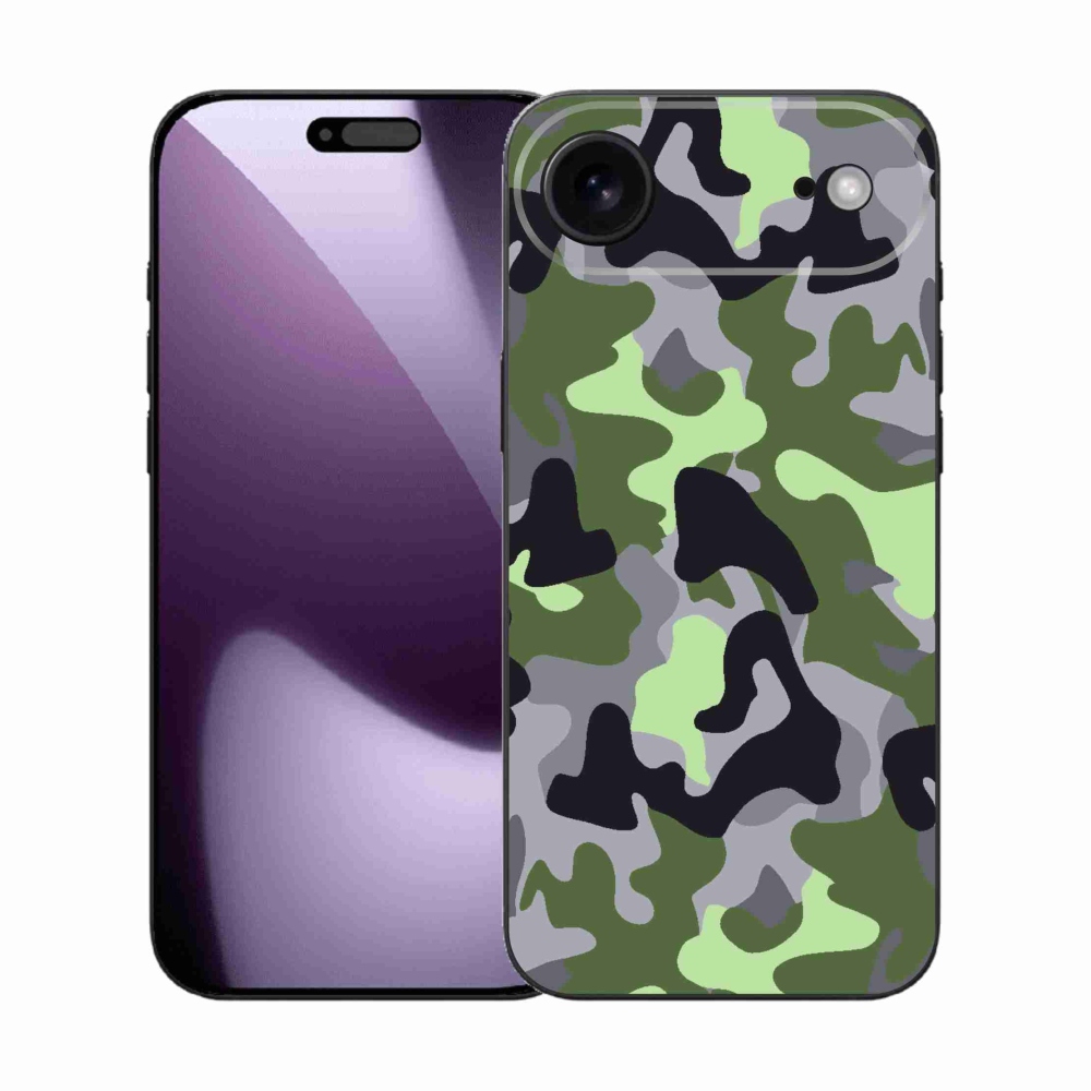 Gélový kryt mmCase na iPhone 17 Air - maskáčový vzor 7